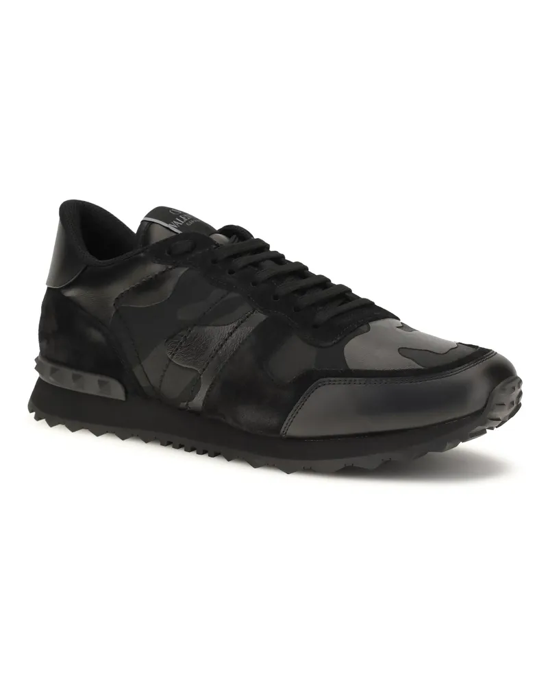 Valentino Garavani Men's Rockrunner Camouflage Sneakers Nero-Nero-Nero-Nero-Nero-Nero Nero/nero/nero/nero-nero-nero Nero