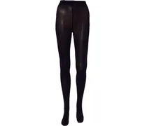 Nylon-Elastane Knit Tights — Purple