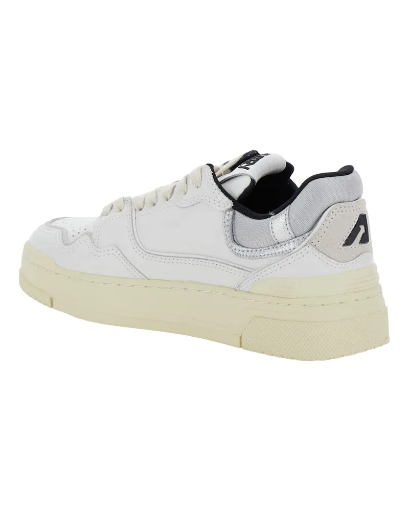 AUTRY Women's Low Sneakers Clc White Leather Patch Cow Trainers White