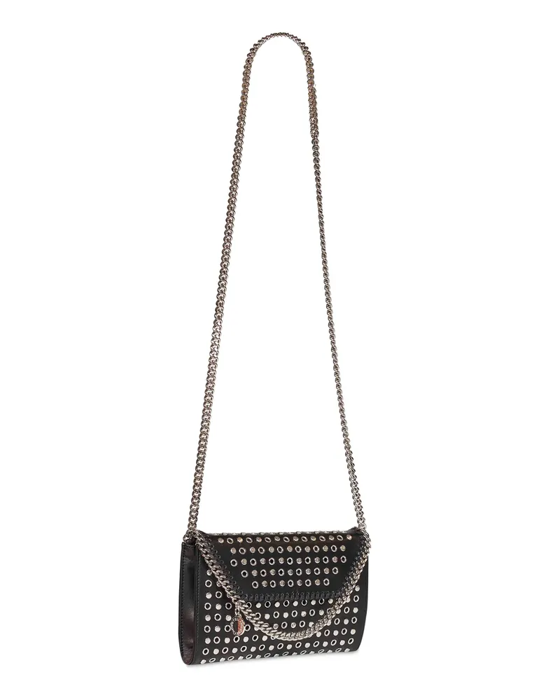 Stella McCartney Women's Crossbody Wallet Falabella Black Polyamide Shoulder Bags Black