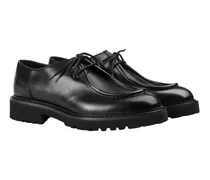 Blake-Stitched Leather Oxford — Black