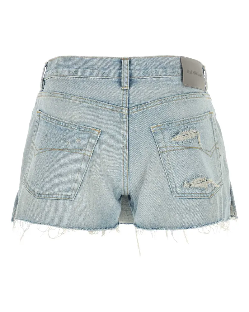 Balenciaga Women's Denim Pant-Skirt Lightblue Exterior: Cotton Gonne Blue