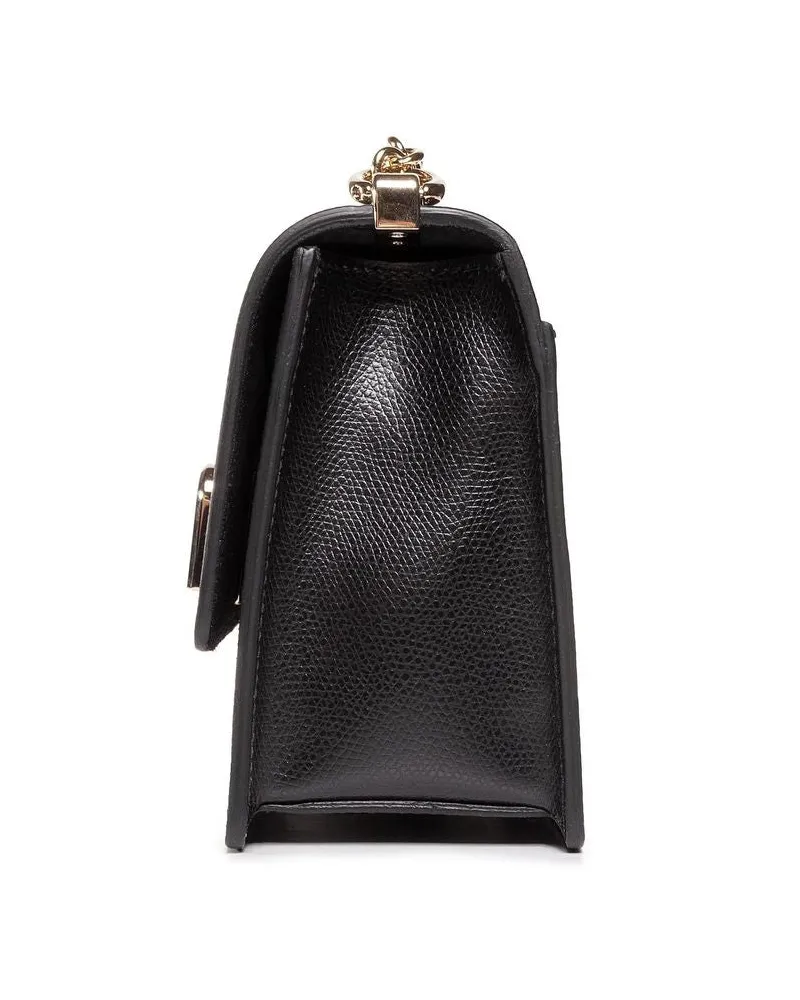 Furla Women's Crossbody Bag Gold-Brown Black Leather Crossbody-bags Black