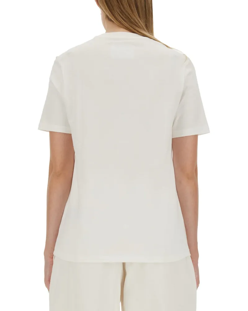 Jil Sander Logo Cotton T-Shirt — White White