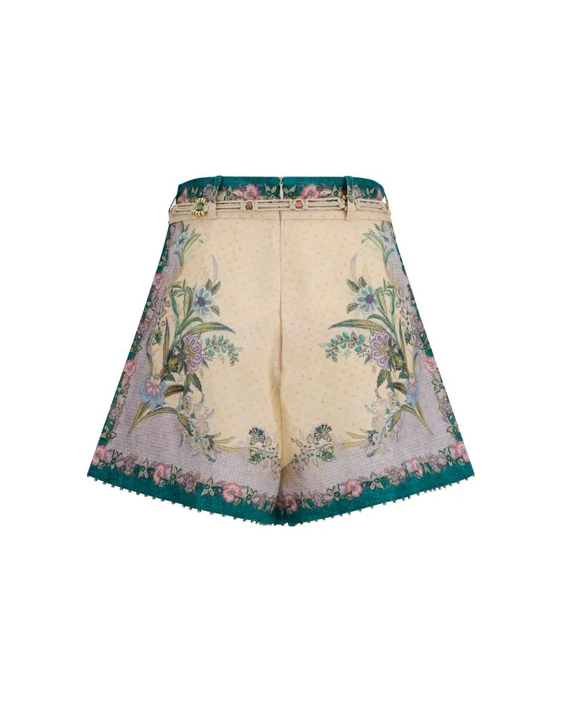 Zimmermann Women's Multicolor Linen Bermuda Shorts Multicolor