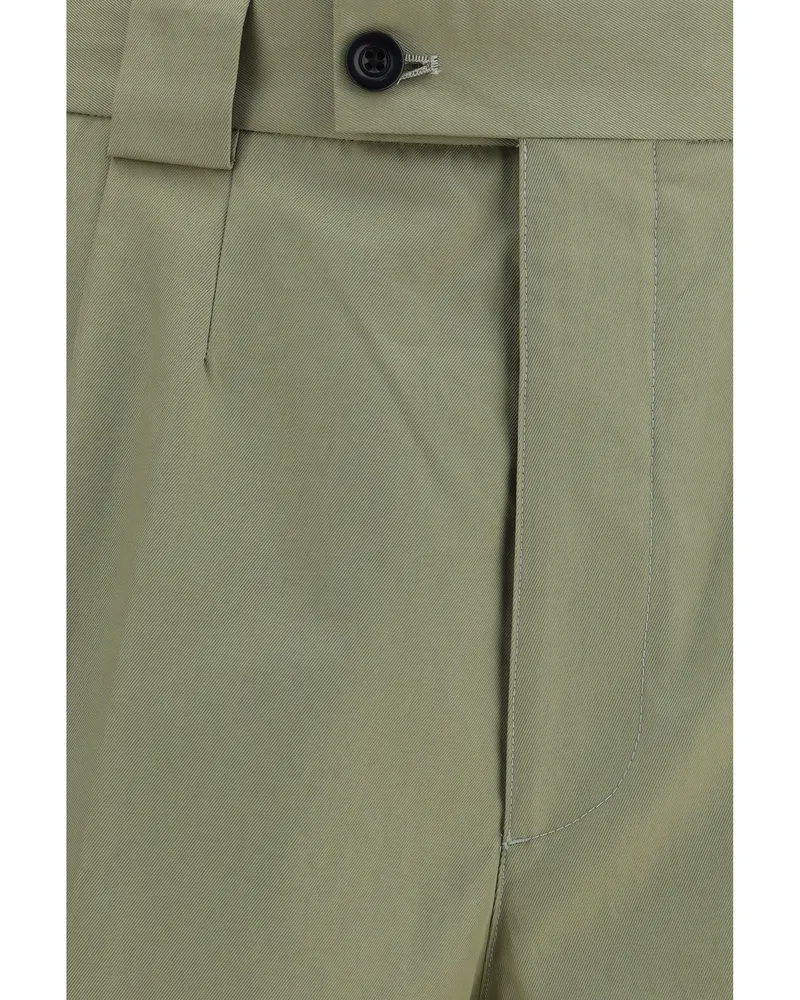 Namacheko Men's Shorts Delta Mermaid Cotton Bermuda Green