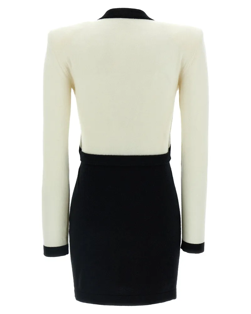 Balmain Filo Leone Catena Dress — Cream Cream