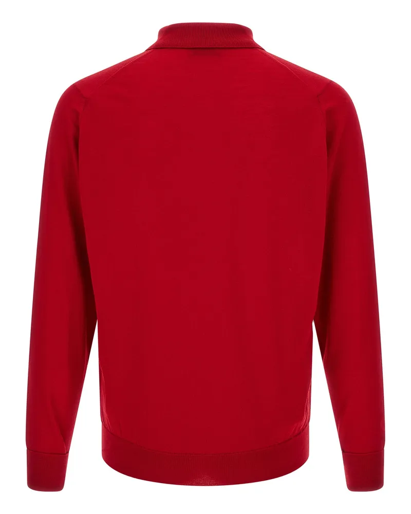John Smedley Dorset Polo Shirt — Red Red