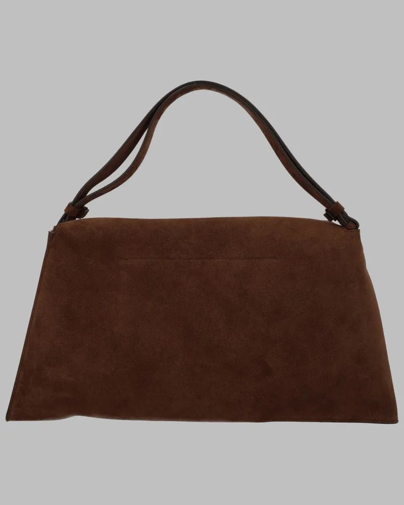 Studio Nicholson Shiboru Leather Shoulder Bag — Brown Brown