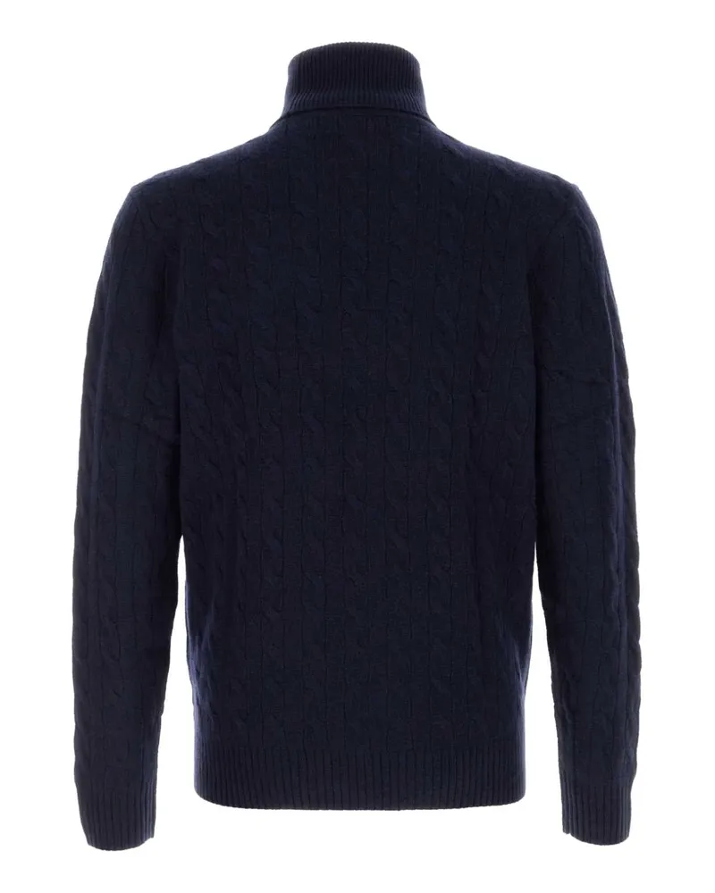Ralph Lauren Men's Cable-Knit Wool-Cashmere Sweater Navy Navy