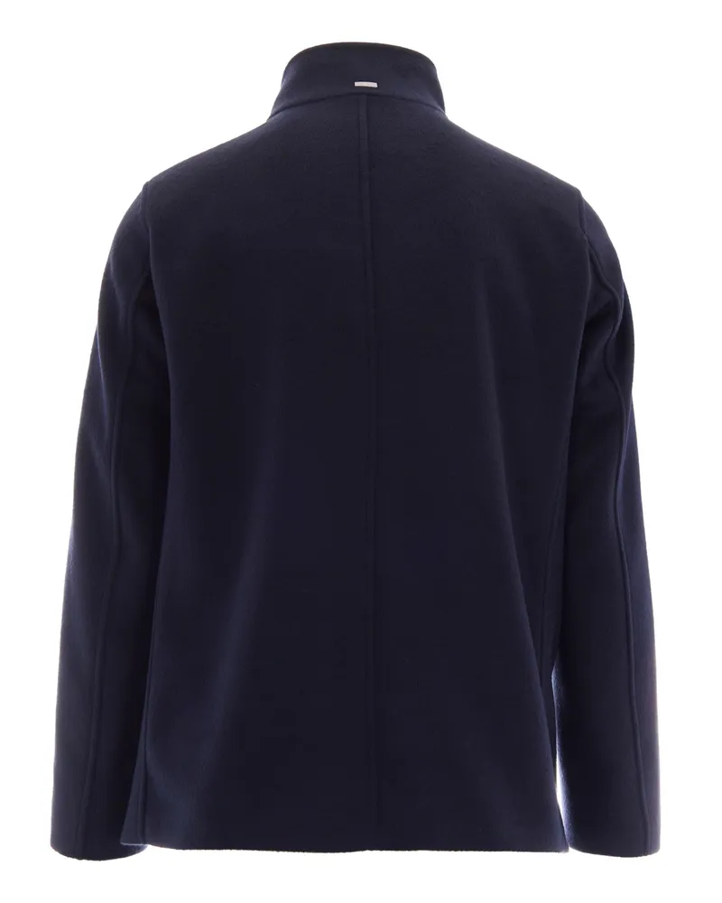 Herno Men's Double-Breasted Coat Navy Blue Main Fabric: Polyester Navy