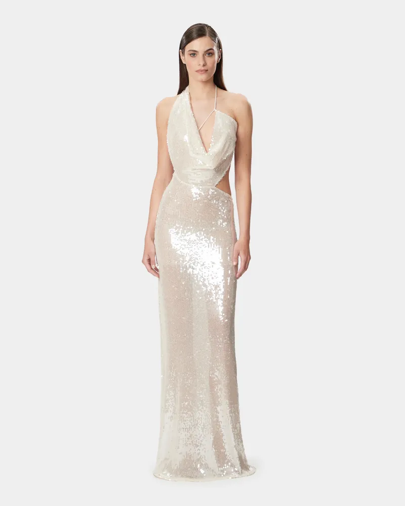 Amazuìn Women's Long Dress Iselin White Polyester White
