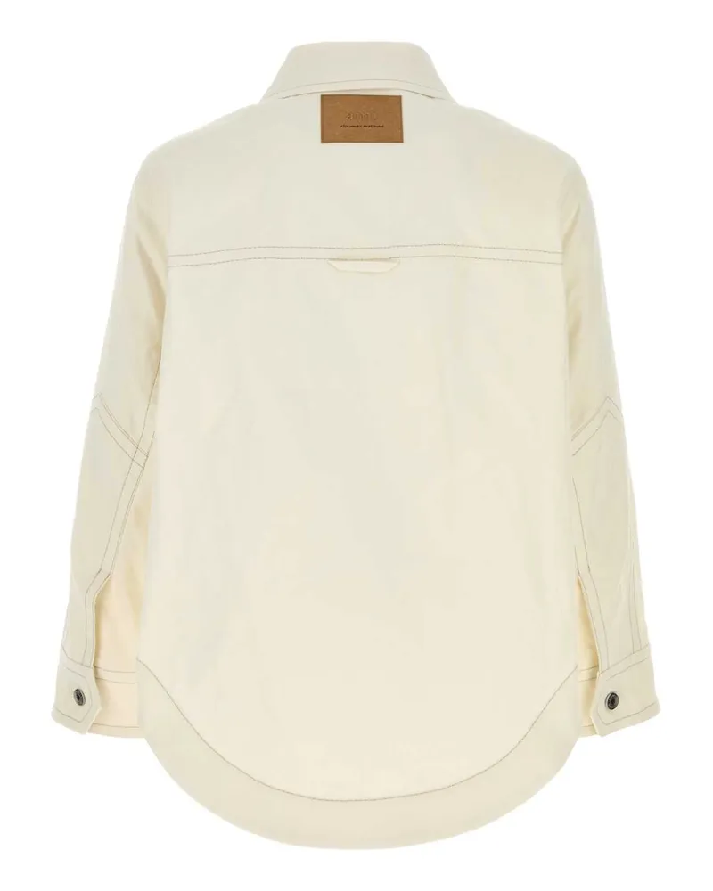 AMI Paris Buttoned Jacket — Beige Beige
