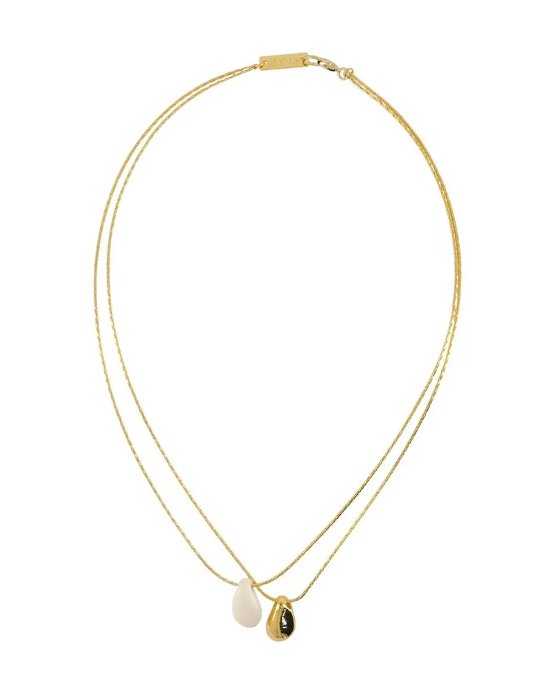 Isabel Marant Women's Short Necklace Metal Gold Jewelry-Watches Necklaces Gold