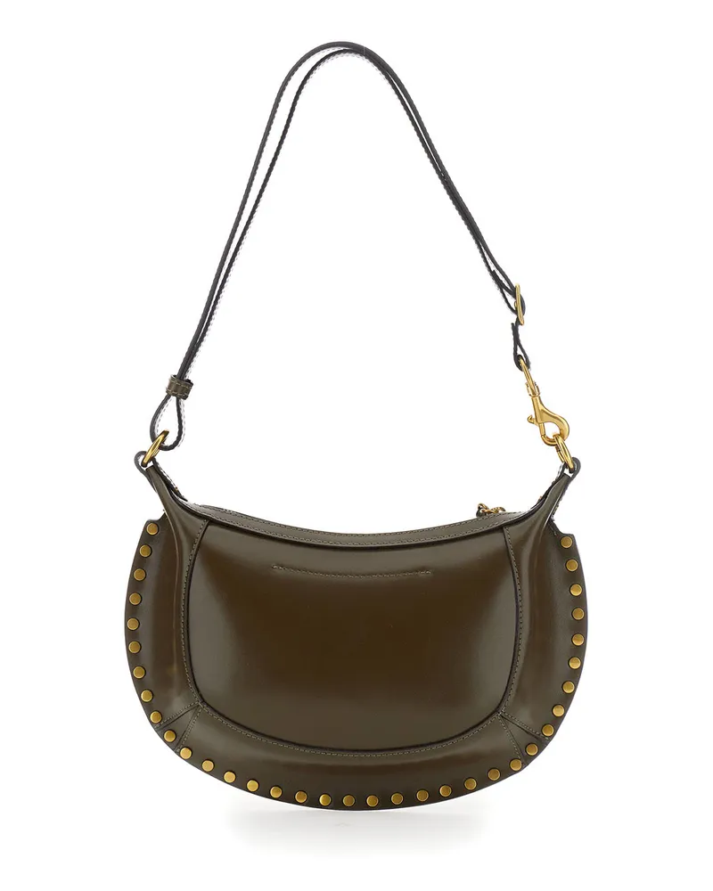 Isabel Marant Oskan Moon Crossbody Bag — Green Green