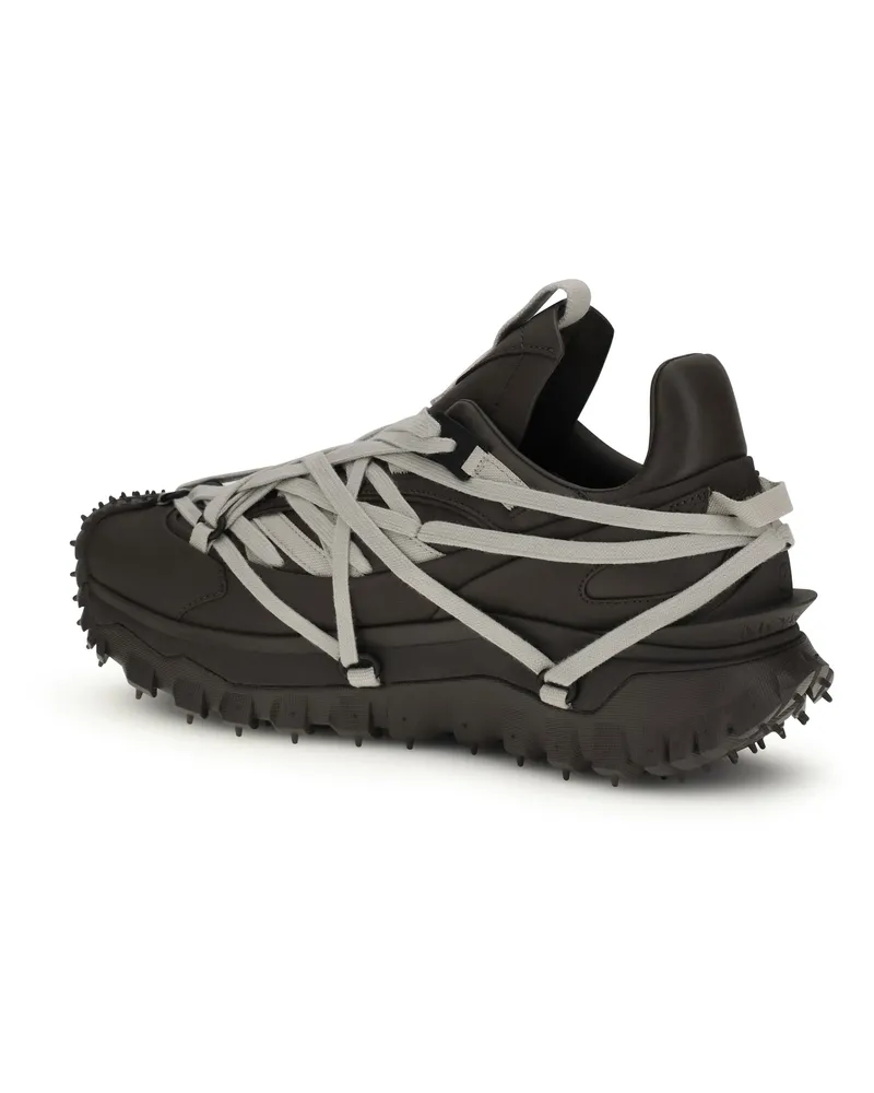 Moncler Men's Sneakers Trailgrip Megalace Dark Upper: Polyamide Trainers Black