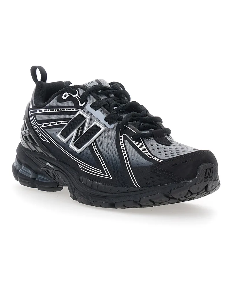 New Balance Unisex Sneakers 1906e Black Tech Fabric Upper Trainers Black