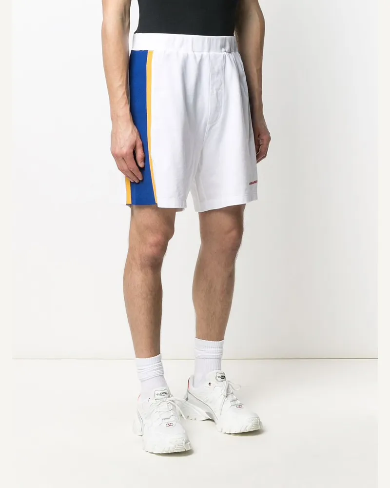 Dsquared2 Men's Side Stripe Logo Shorts White Clothing > Pants White