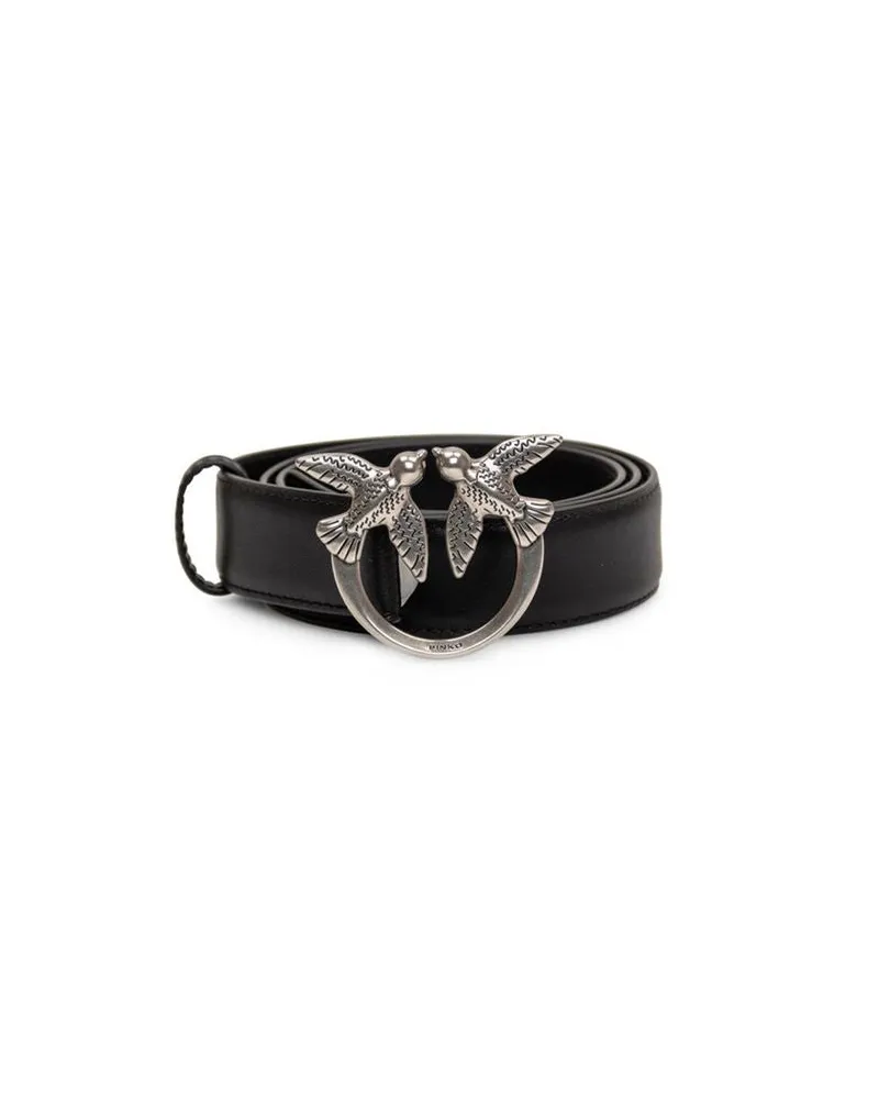 Pinko Women's Belt Black Leather Accessories Black