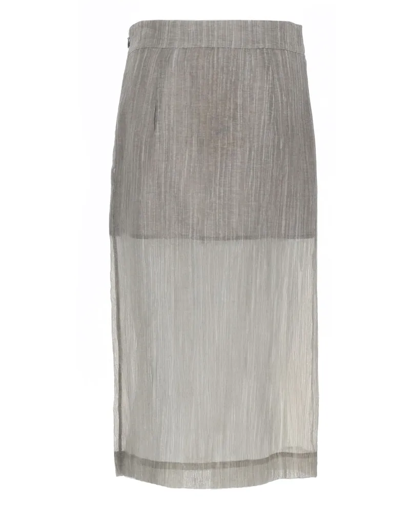The Garment Delphi Midi Skirt — Gray Gray