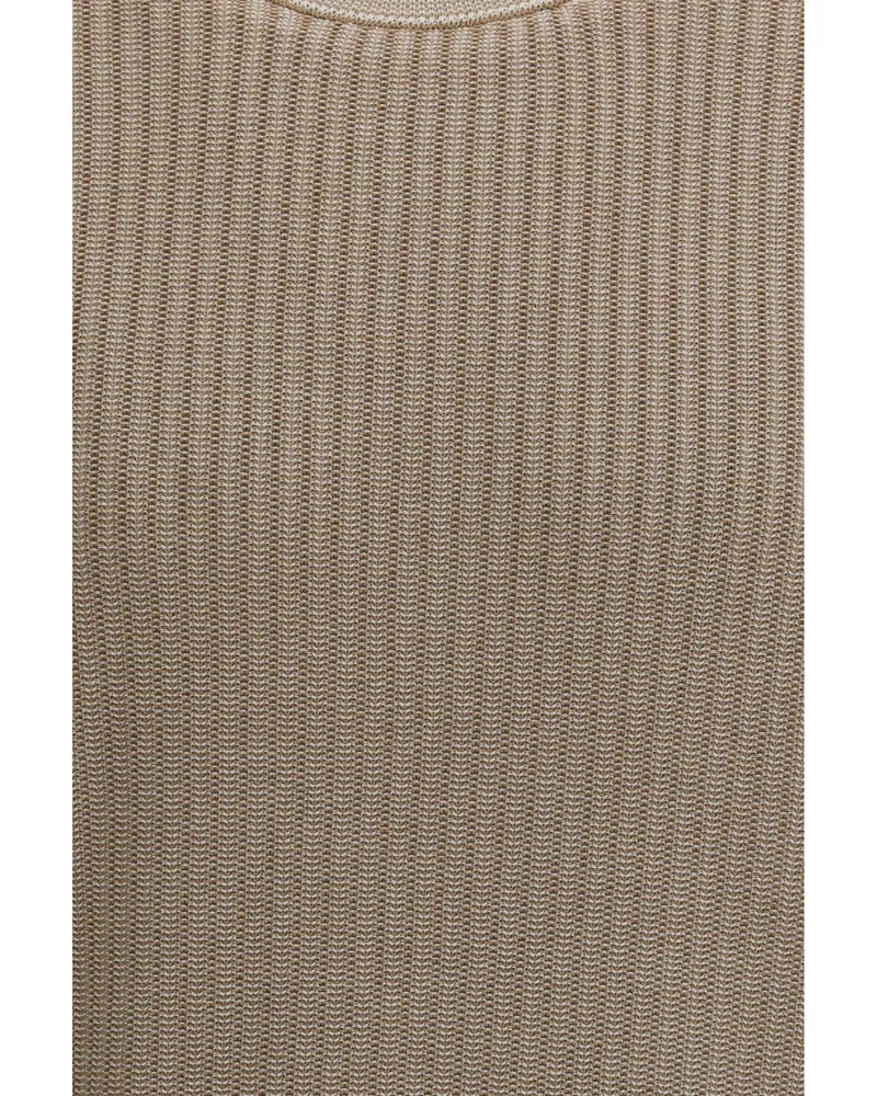 Piacenza Cashmere Men's Sweater Cotton-Silk Beige-White Beige/white Beige