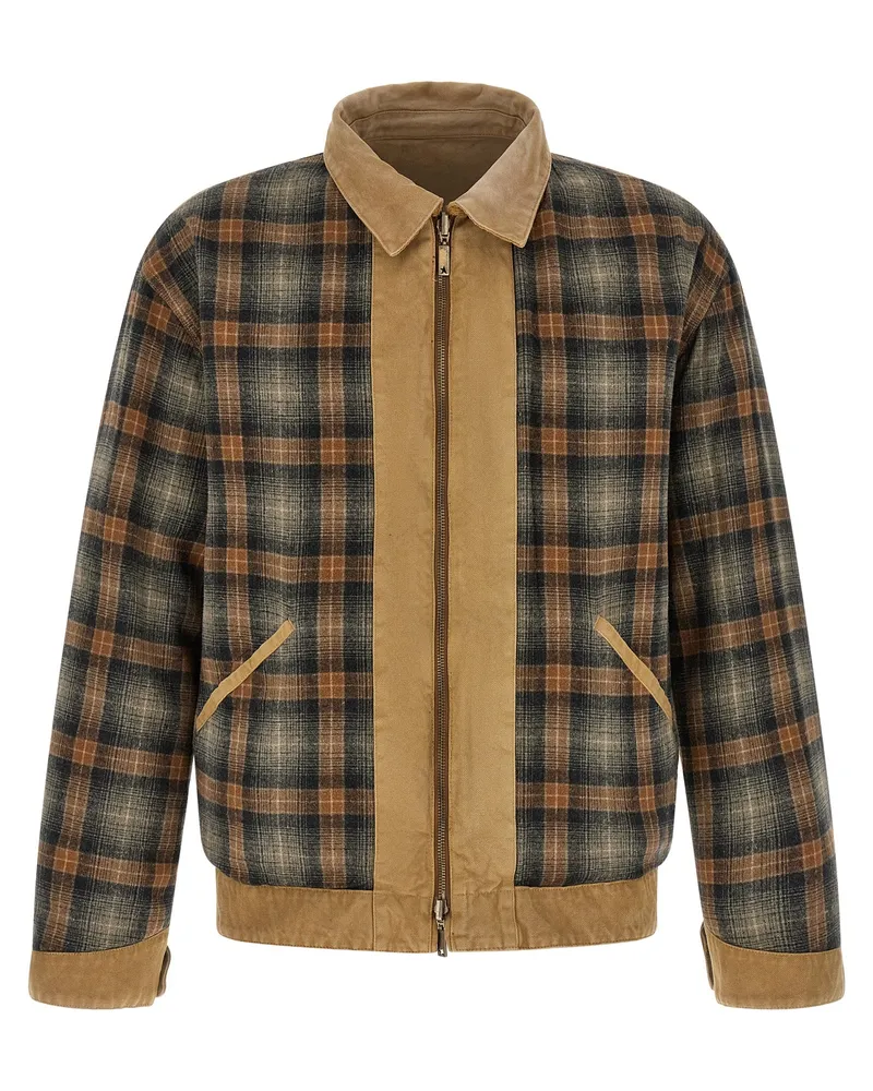 Golden Goose Men's Beige Cotton Shell Jacket Clothing Beige