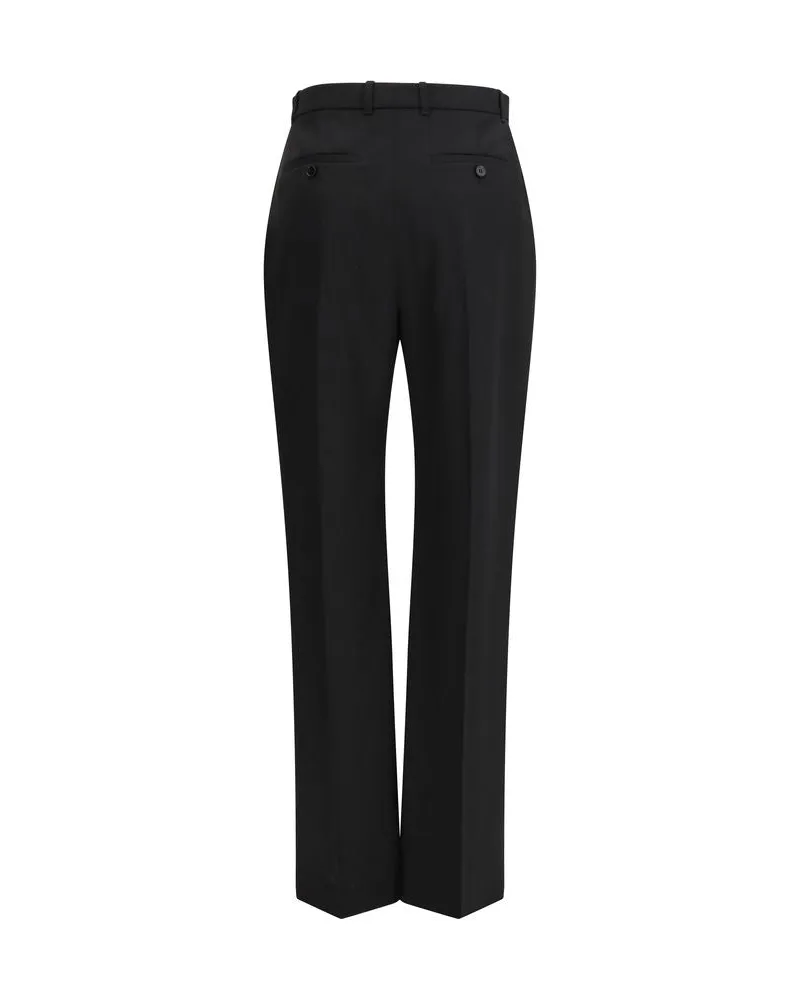 Alexander McQueen Women's Black Wool Oves Aries Dress Pants Black