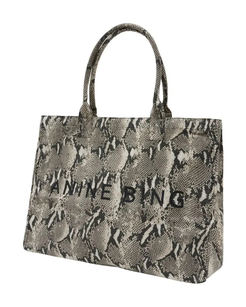 Anine Bing Women's Leo Shopper Bag -  Cotton Multicolor Totes-Shopping-Bags Multicolor