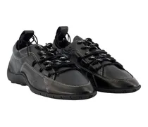 Calfskin Leather Sneaker — Black