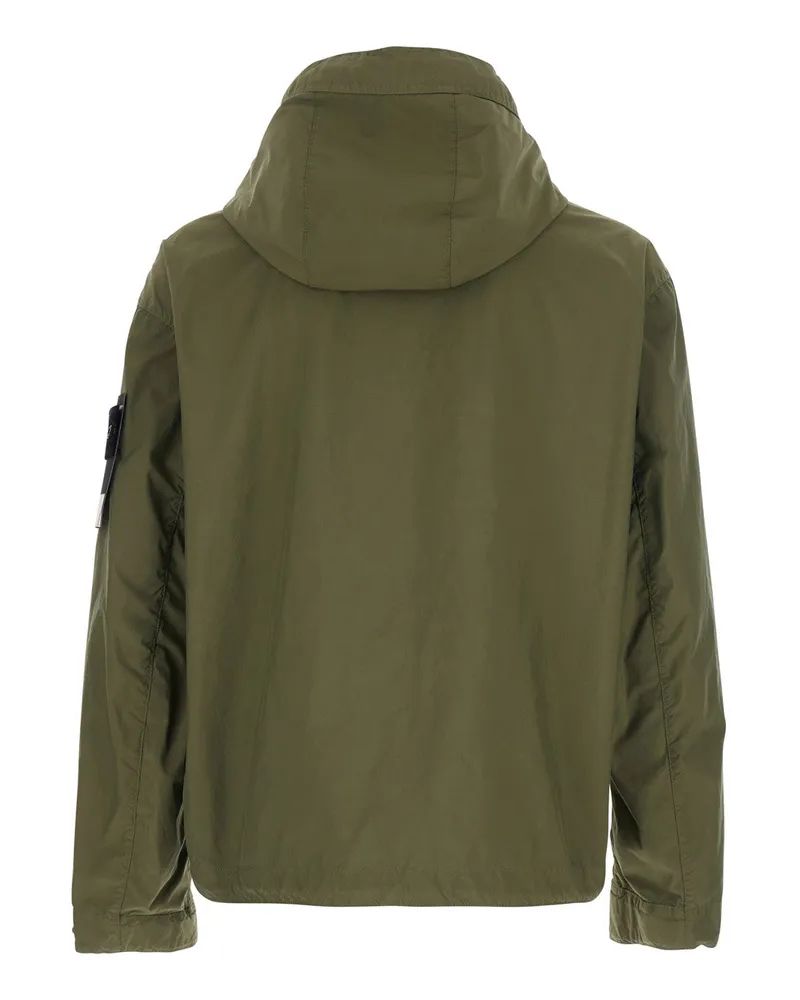 Stone Island Hooded Technical Jacket — Green Green