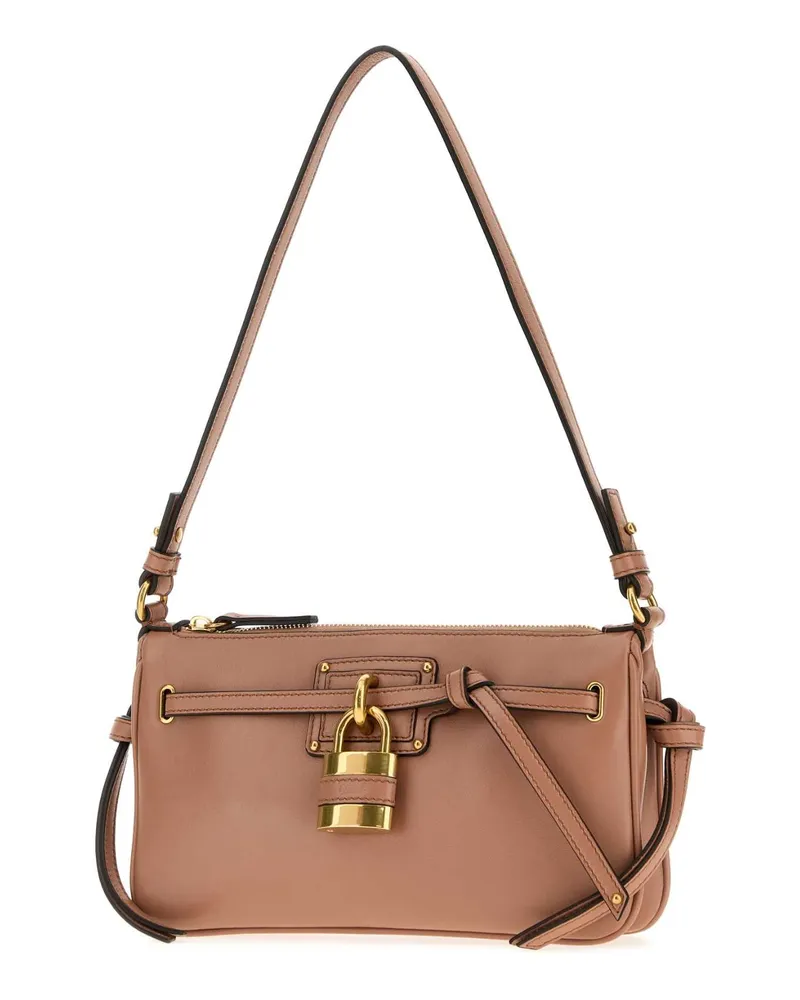 Chloé Paddington Sling Lambskin Leather Shoulder Bag — Brown Brown