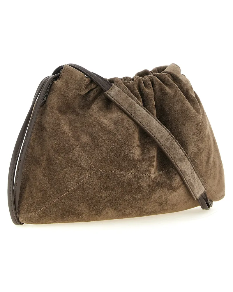 Brunello Cucinelli BC Duo Clutch — Taupe Taupe