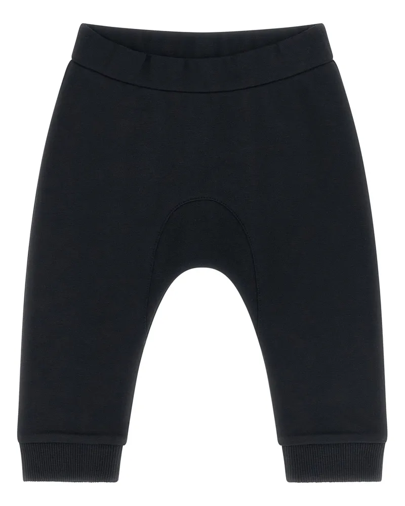 Moncler Logo-Embroidered Brushed Cotton Hoodie — Black Black