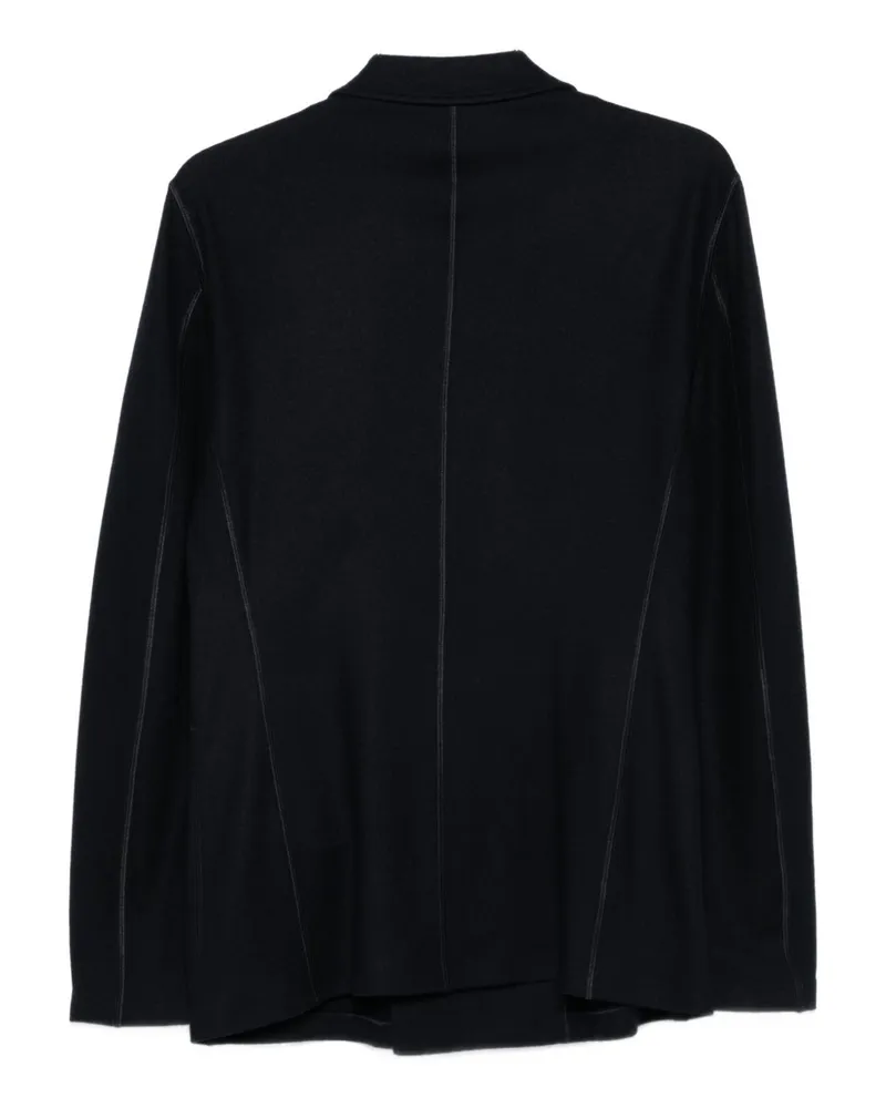 Giorgio Armani Cashmere Double-Breasted Blazer — Black Black