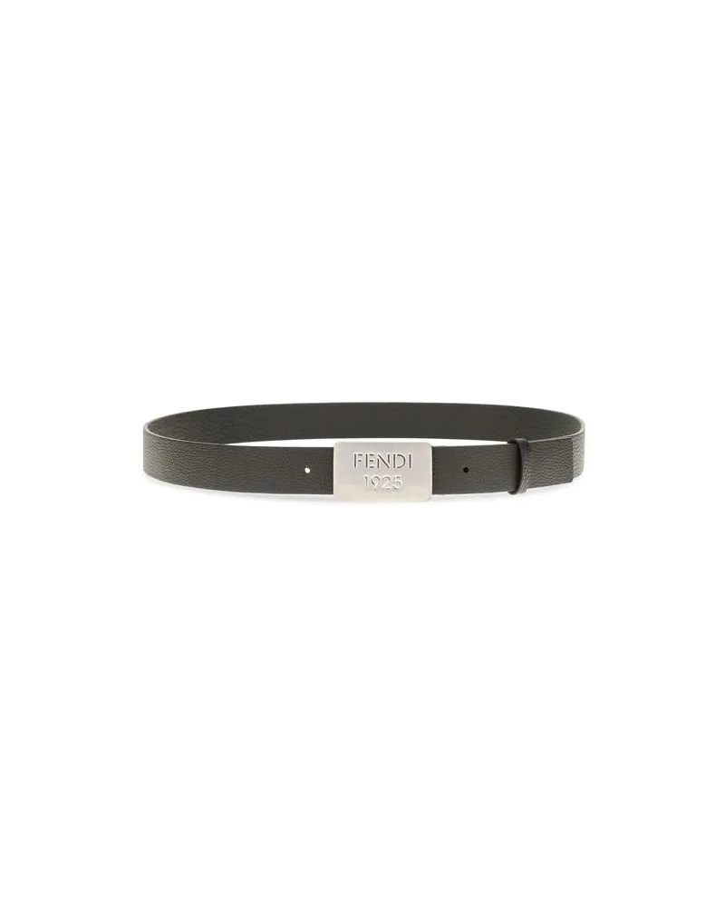 Fendi Calf Leather Belt — Black Black