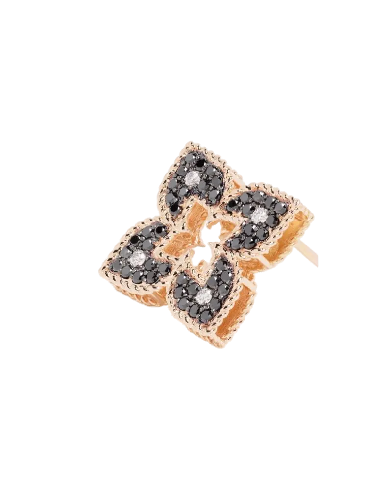Roberto Coin Women's 18kt Rose Gold Venetian Princess Diamond Stud Earrings Continuty Rose
