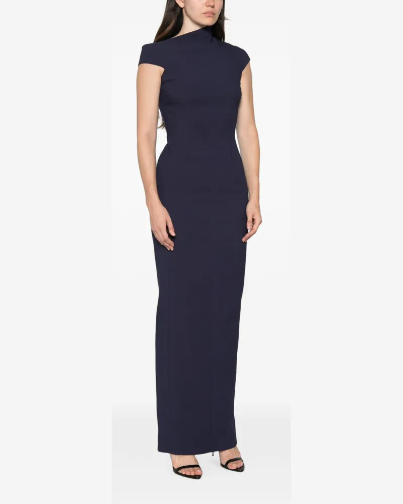 Solace London Arion Dress — Navy Navy