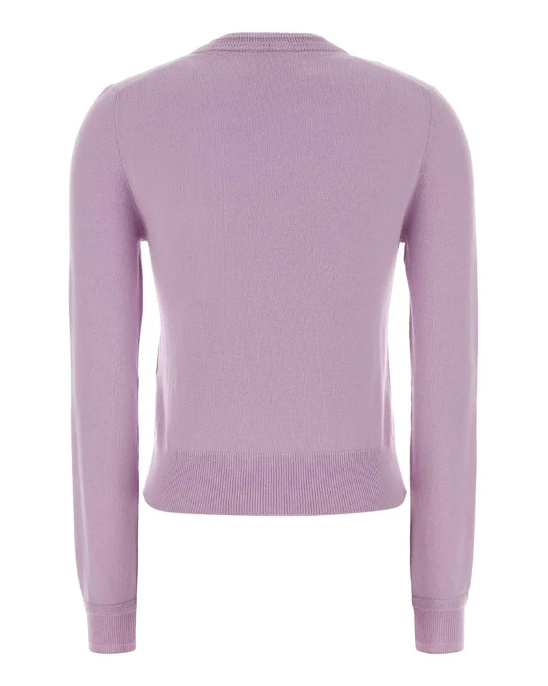 Jil Sander Bloom Exterior: Virgin Wool Maglieria Sweater Purple