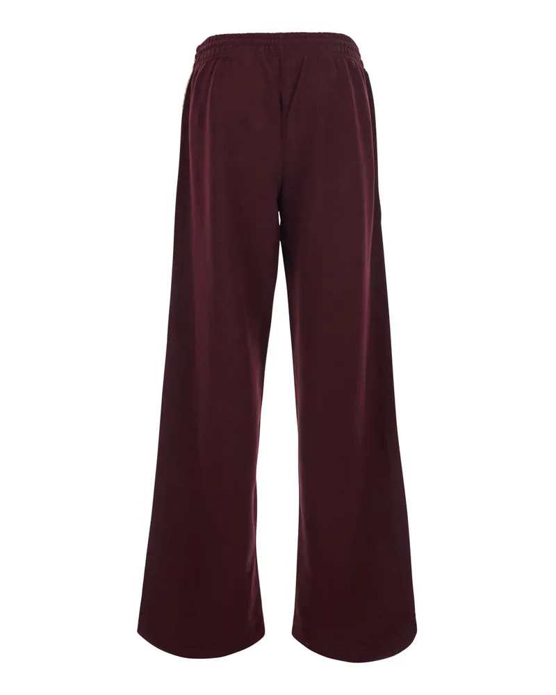 Burberry Women's Trousers Jodie Burgundy Cotton Burgundy