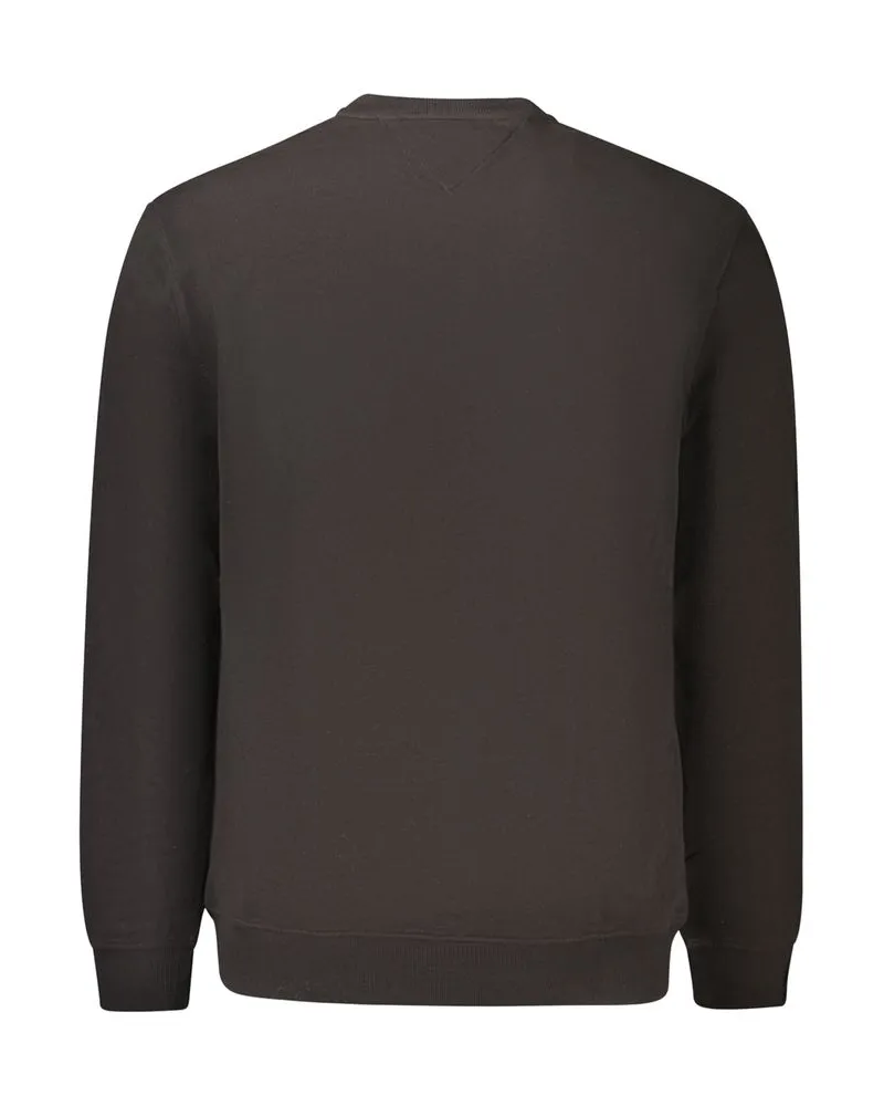 Tommy Hilfiger Logo-Embroidered Cotton Sweatshirt — Black Black