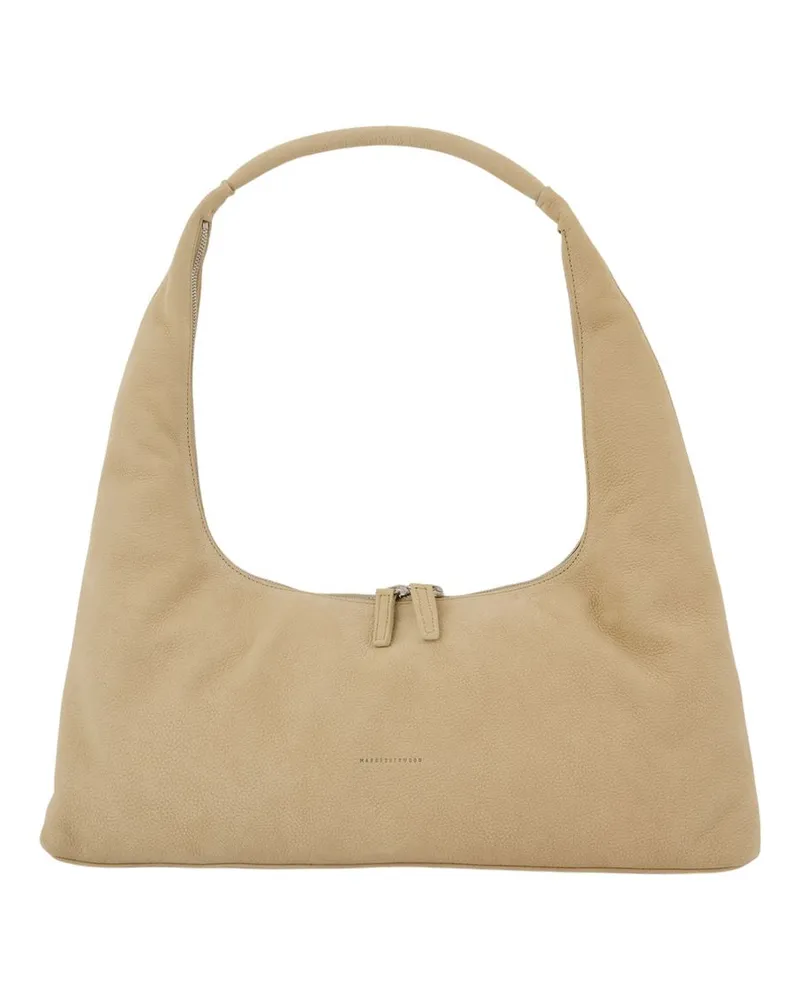 Marge Sherwood Women's Calfskin Leather Shoulder Bag Beige Beige