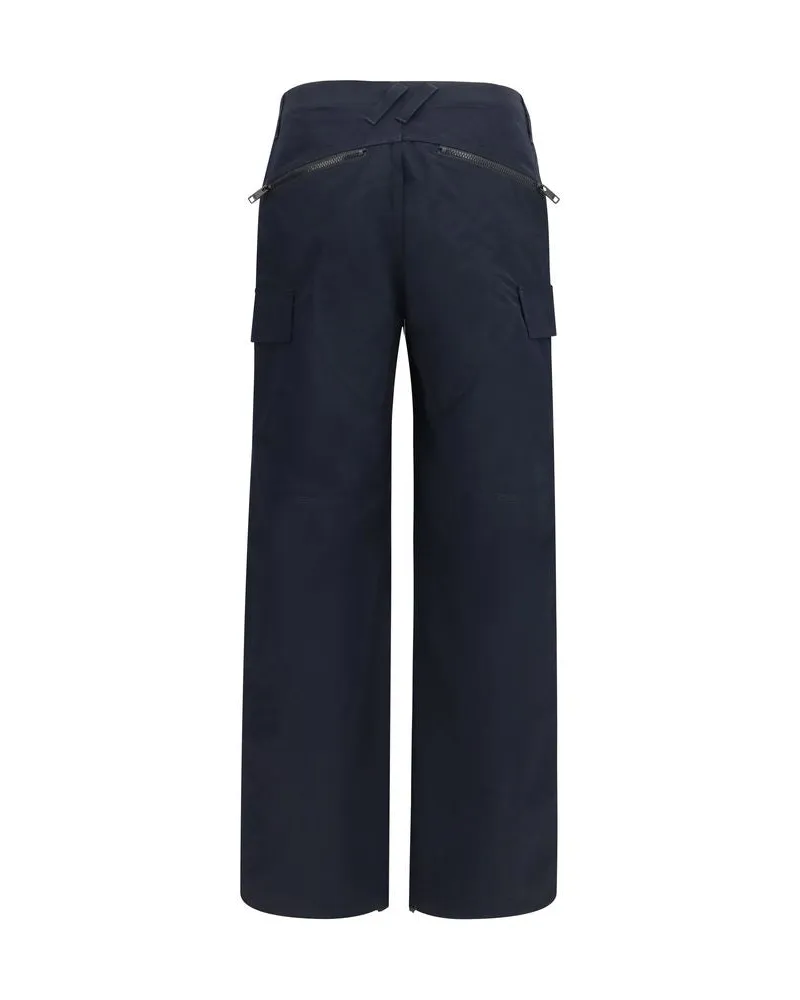 Burberry Men's Blue Polyamide Cargo Pants Navy