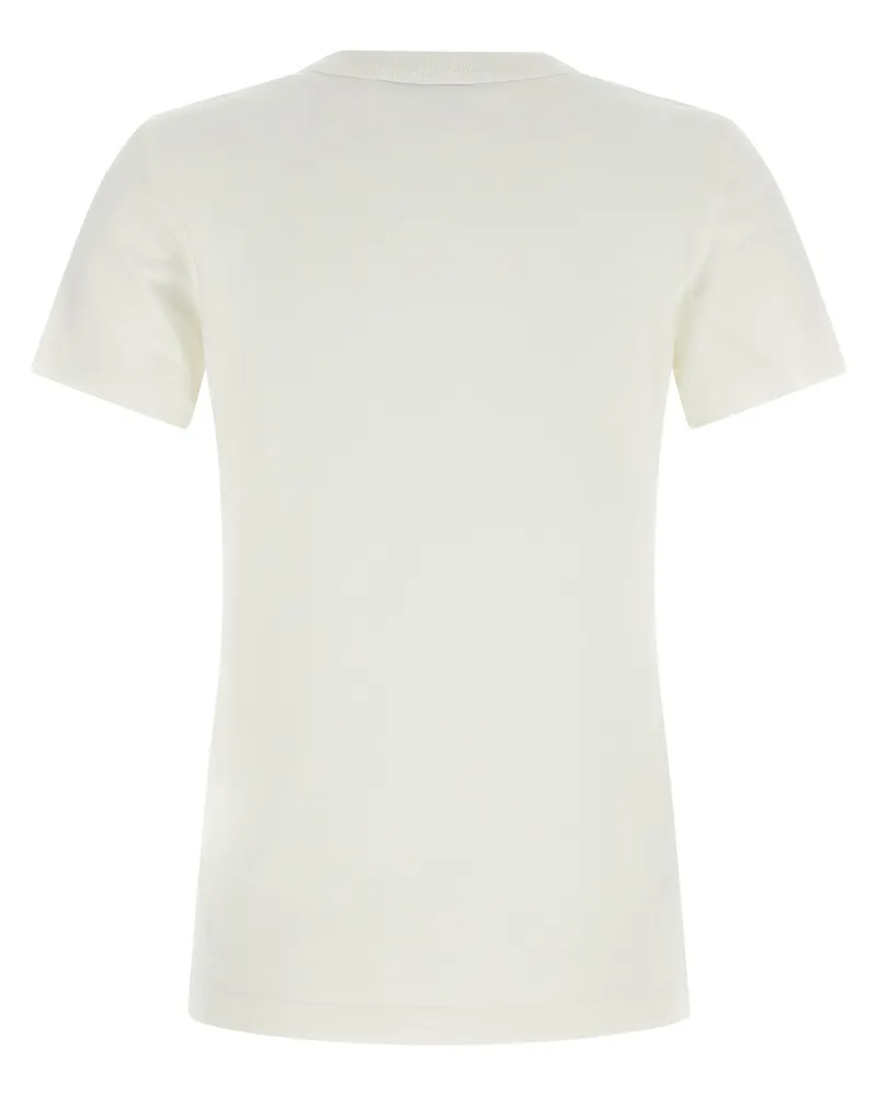 Prada Logo Patch Pocket T-Shirt — White White