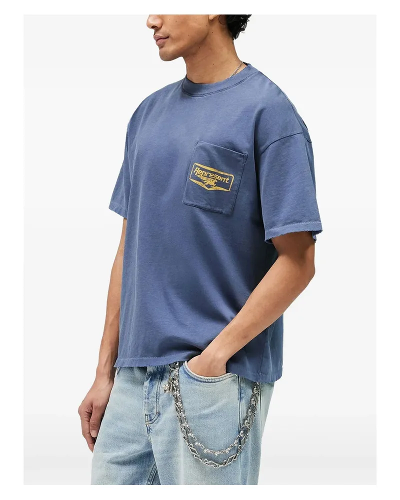 REPRESENT Indig T-Shirt — Blue Blue