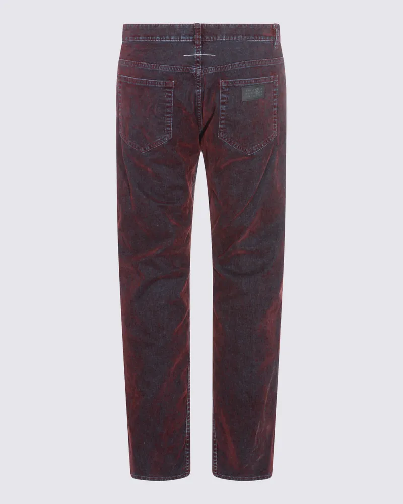 Maison Margiela Men's Trousers _co Burgundy