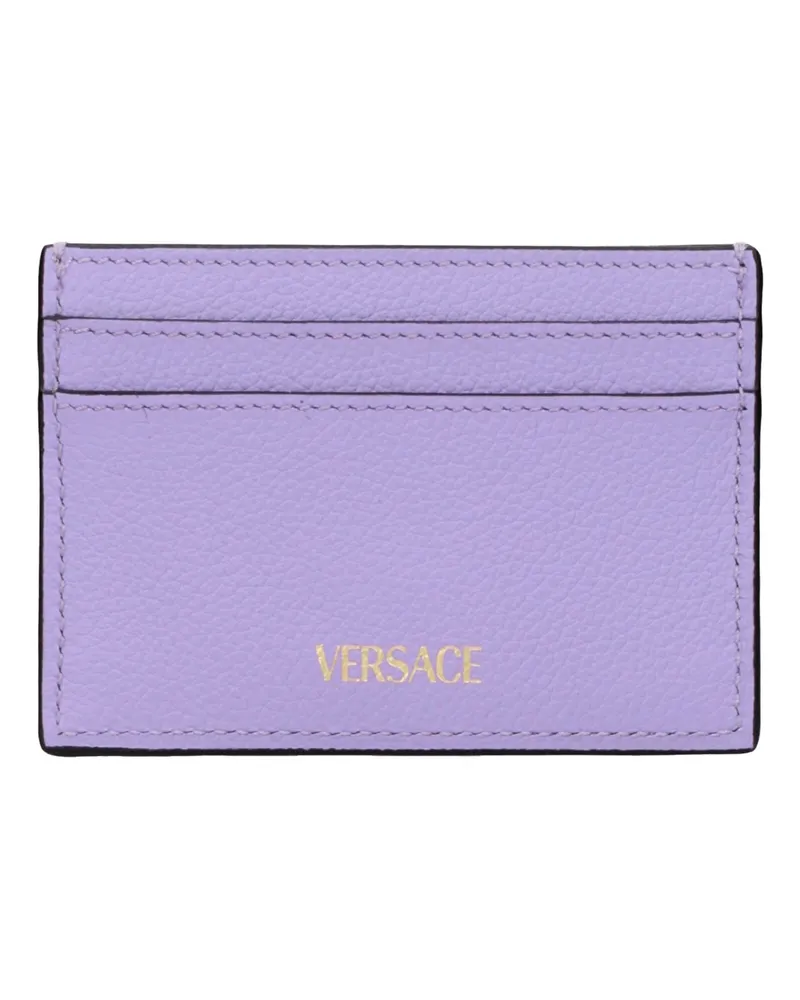 Versace Leather Card Case — Purple Purple