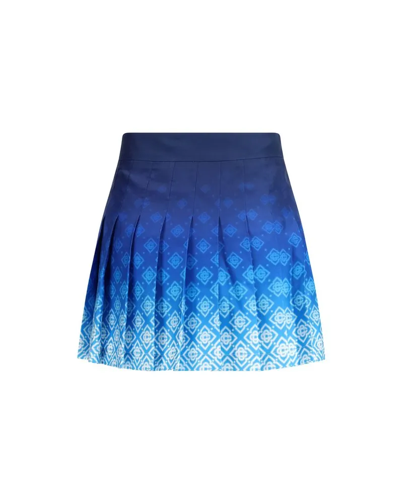 Casablanca Paris Women Blue Silk Mini Skirt Blue