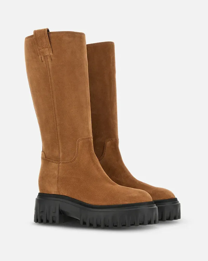 Hogan H25 Boots — Caramel Caramel