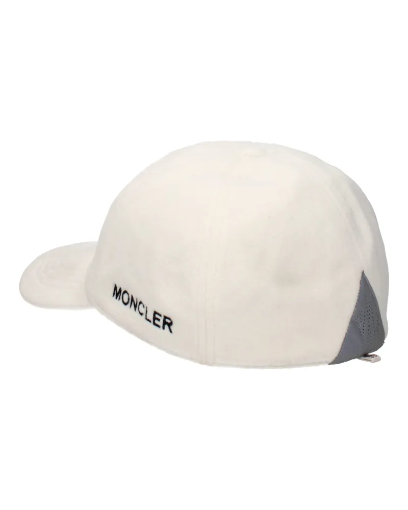 Moncler Men's White Polyester Cap (baseball Hat White