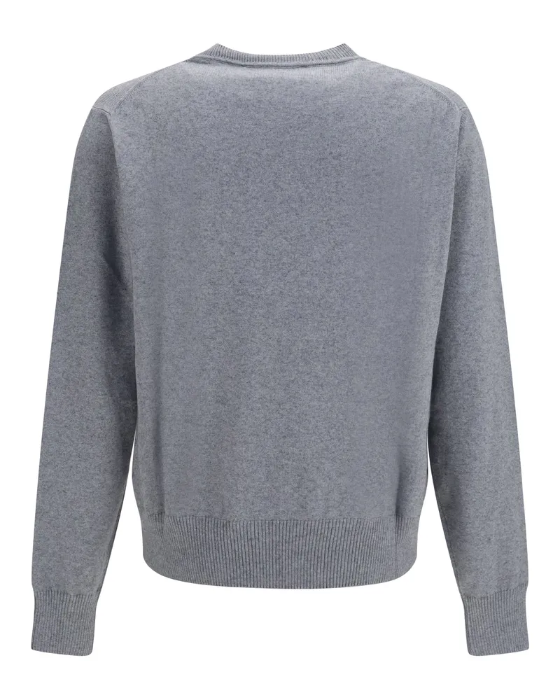 Vivienne Westwood Men's Alex Sweater Dark Grey Melange Cotton; Kashmir-Capra Hircus Kashmir/capra Gray
